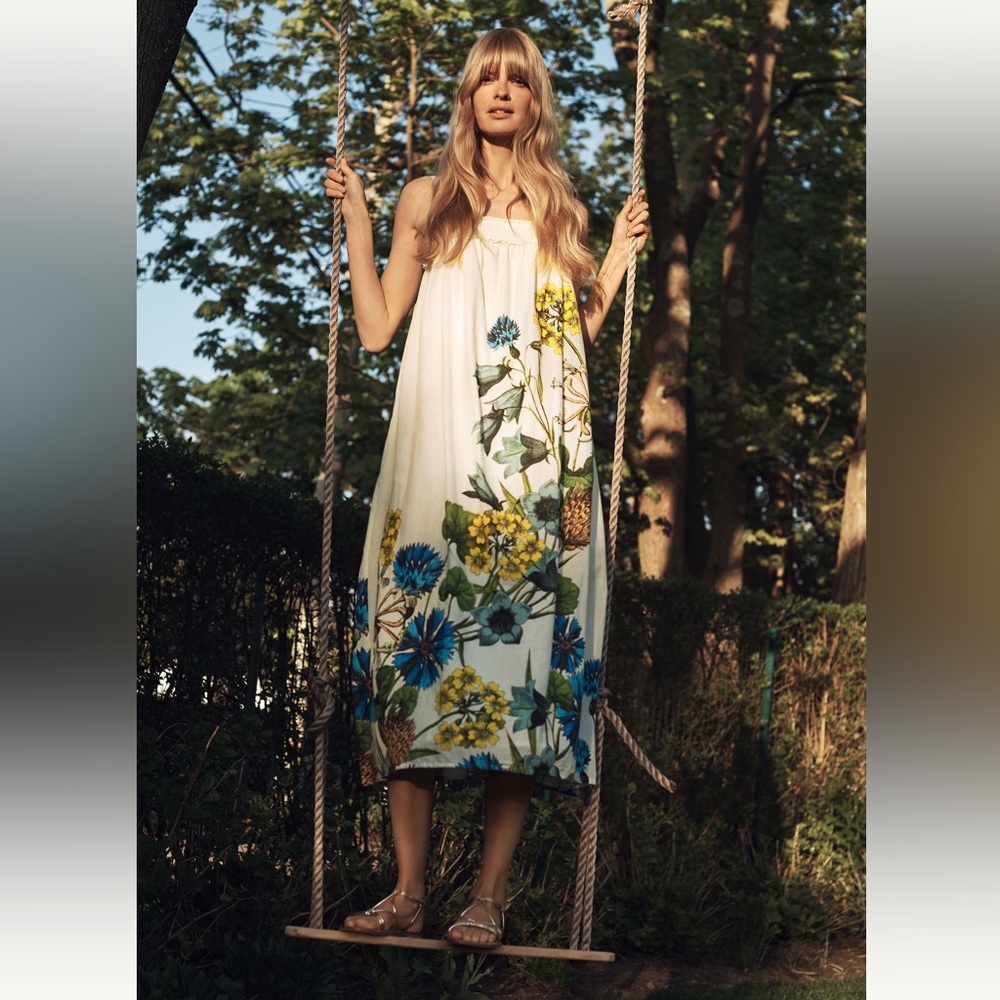 Anthropologie Maeve Beaujardin Maxi Dress, size: 2x